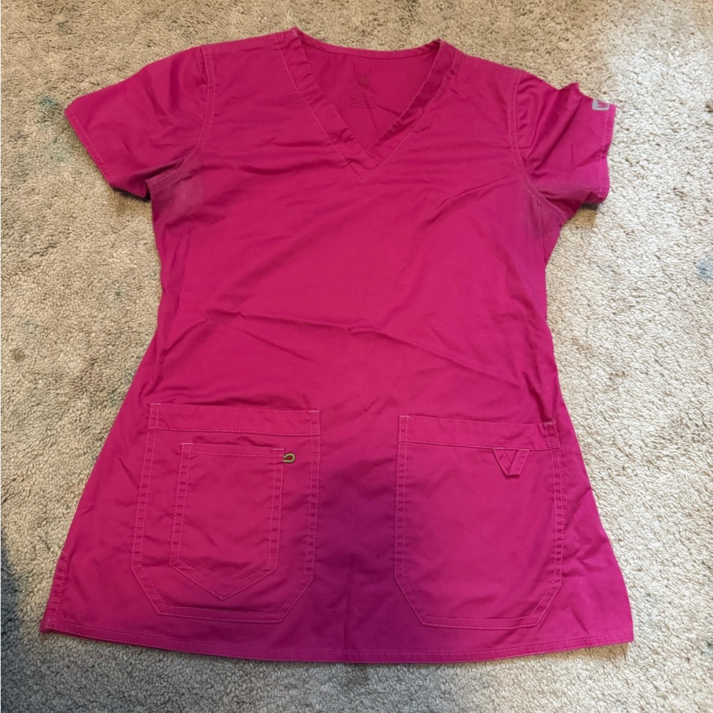 Med Couture Pink scrub top